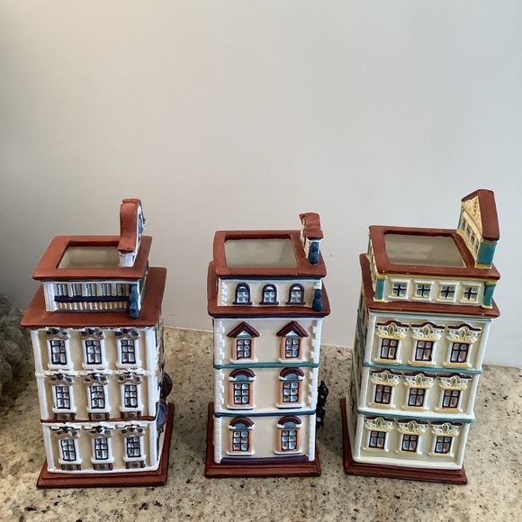 Set of 3 Partylite Tealight Candle Holder Cafe Vienna Prague Amsterdam - Picture 5 of 10